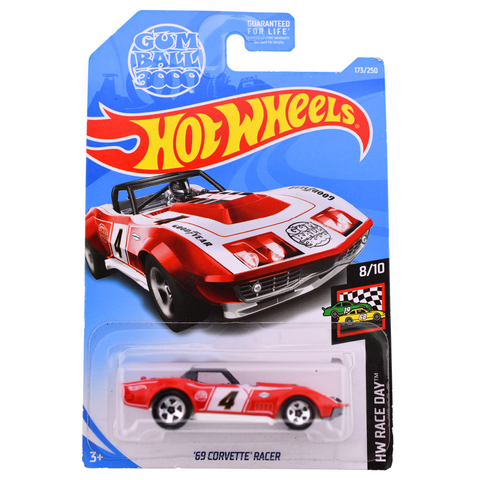 '69 Corvette Racer HW Race Day Hot Wheels - Big J's Garage