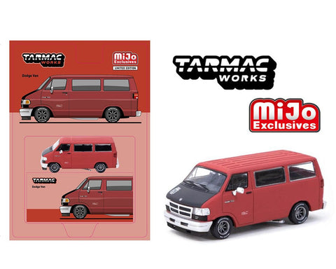 Dodge Van Red Tarmac Works Mijo Exclusive - Big J's Garage