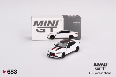 BMW M4 CSL Alpine White Mini GT Mijo Exclusives - Big J's Garage