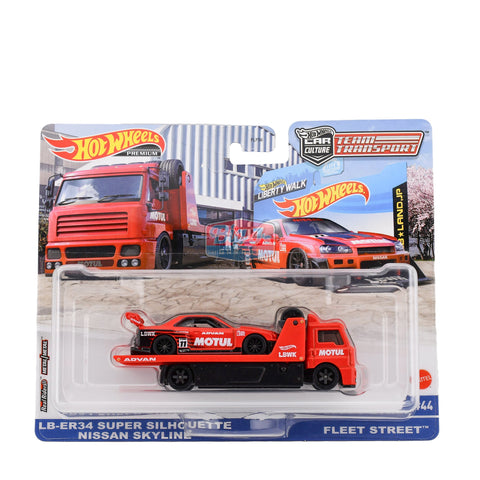 Hot Wheels Premium Culture Car Team Transport NISSAN SKYLINE LB-ER34 SILHOUETTE - Big J's Garage