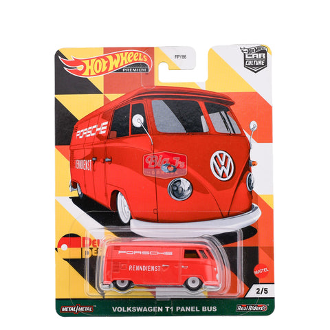 Hot Wheels Premium Pop Culture Volkswagen VW T1 Panel Bus - Big J's Garage