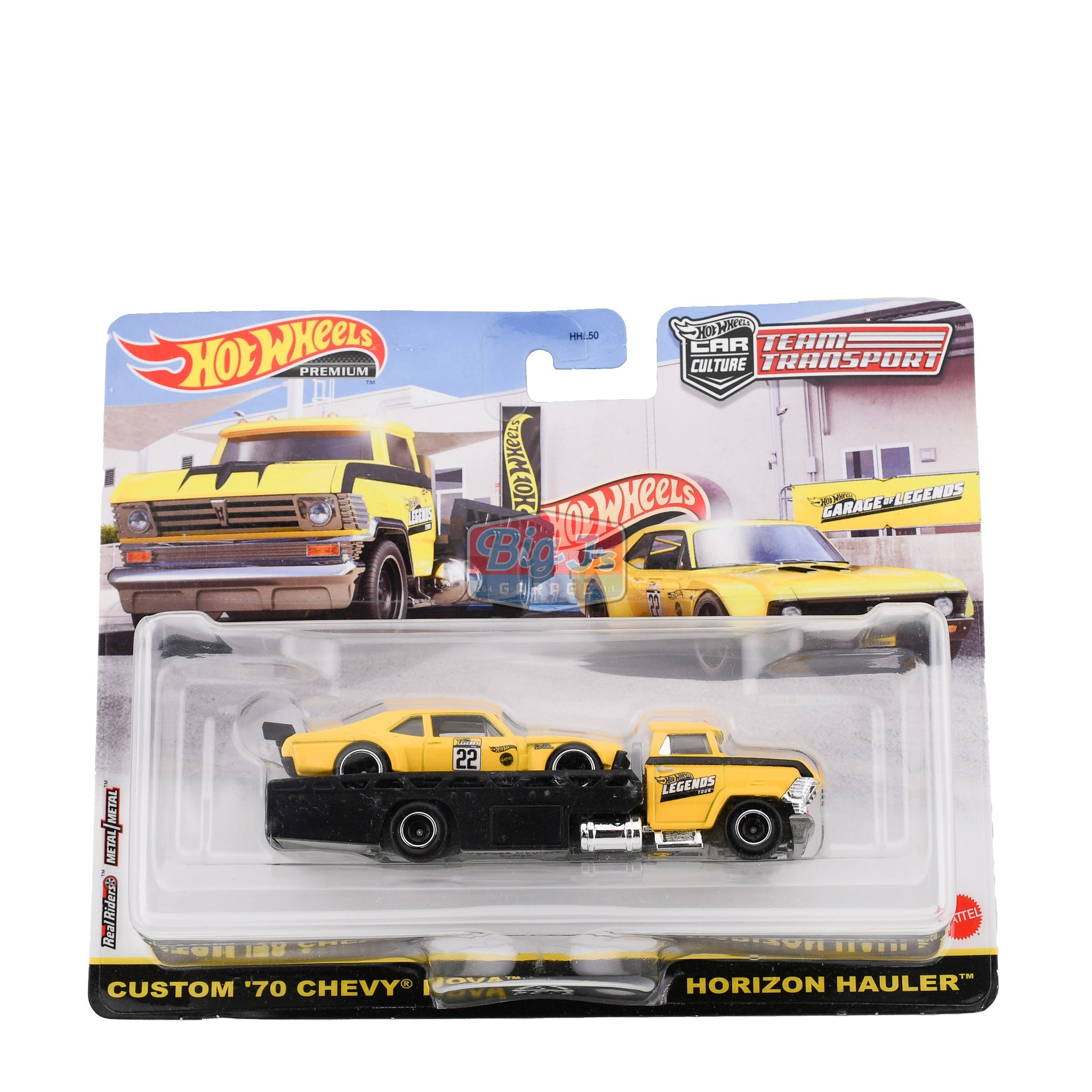 Hot Wheels Team Transport Legends Tour Custom '70 Chevy Nova & Horizon ...