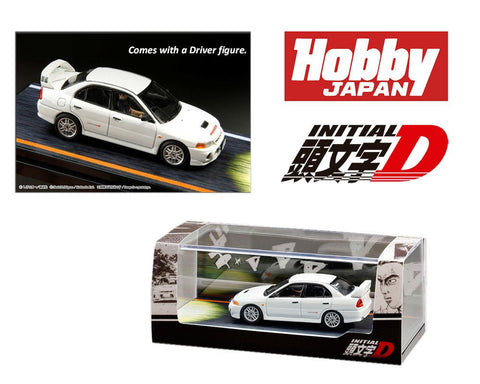 Mitsubishi Lancer RS Evolution IV w/ Seiji Figure Black Initial D vs Takumi Fujiwara Hobby Japan - Big J's Garage