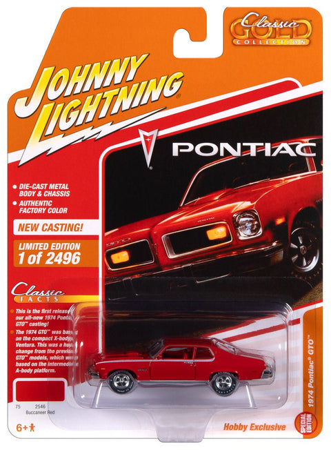 (Pre-Order) 1974 Pontiac GTO Hobby Exclusive Johnny Lightning - Big J's Garage