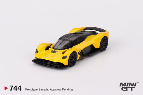 (Pre-Order) Aston Martin Valkyrie Sunburst Yellow Mini GT Mijo Exclusives - Big J's Garage