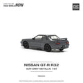 (Pre-Order) Nissan Skyline GT-R R32 Gunmetal Grey Metallic Pop Race - Big J's Garage