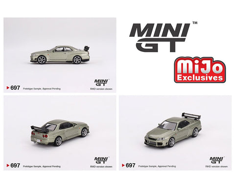 (Pre-Order) Nissan Skyline GT-R (R34) Tommykaira R-Z Millenium Jade Mini GT Mijo Exclusives - Big J's Garage