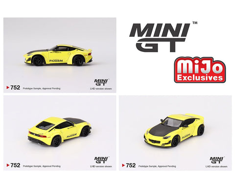 (Pre-Order) Nissan Z Pandem Ikazuchi Yellow Mini GT Mijo Exclusives - Big J's Garage