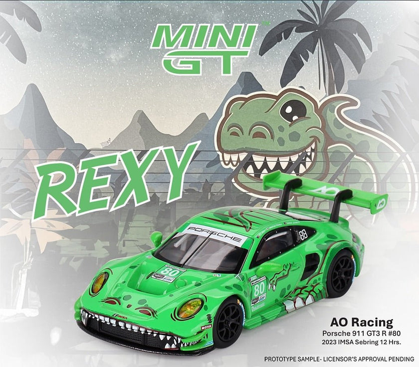 Porsche 911 GT3 R #80 GTD AO Rexy IMSA Mini GT Mijo Big J's Garage