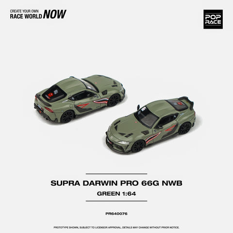 (Pre-Order) Toyota Supra A90 Darwin Pro 66G NWB Sharkmouth Pop Race - Big J's Garage
