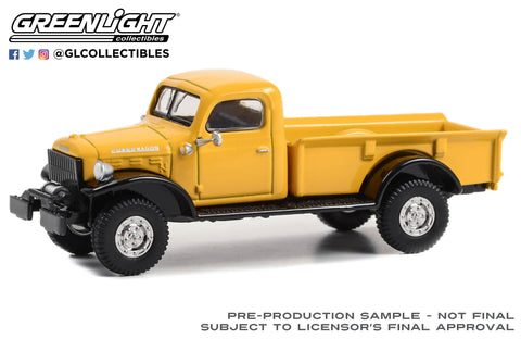 1946 Dodge Power Wagon Construction Yellow Greenlight Collectibles - Big J's Garage