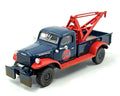 1950 Dodge Power Wagon Tow Truck Gulf Oil Weathered with Mechanic Figure Greenlight Mijo Exclusives - Big J's Garage
