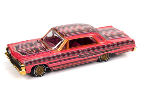 1964 Chevy Impala Lowrider Metallic Magenta Racing Champions - Big J's Garage
