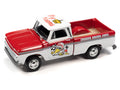 1965 Chevy Truck White & Red w/ Crower Racing Cams Graphics Johnny Lightning - Big J's Garage