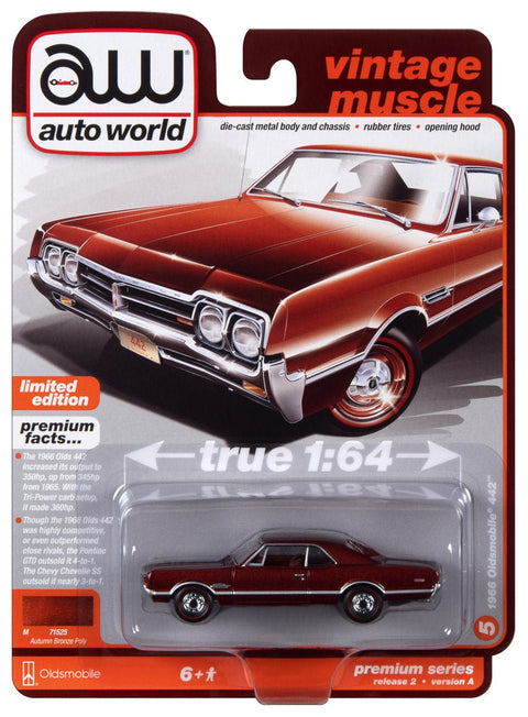 1966 Oldsmobile 442 Autumn Bronze Poly Auto World Big J's Garage