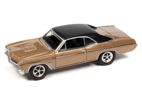 1967 Buick GS 400 Gold Mist Poly w/Flat Black Roof Johnny Lightning - Big J's Garage