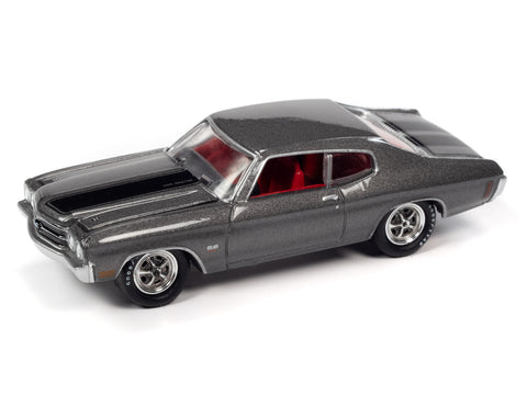 1970 Chevrolet SS 454 Shadow Gray Johnny Lightning - Big J's Garage