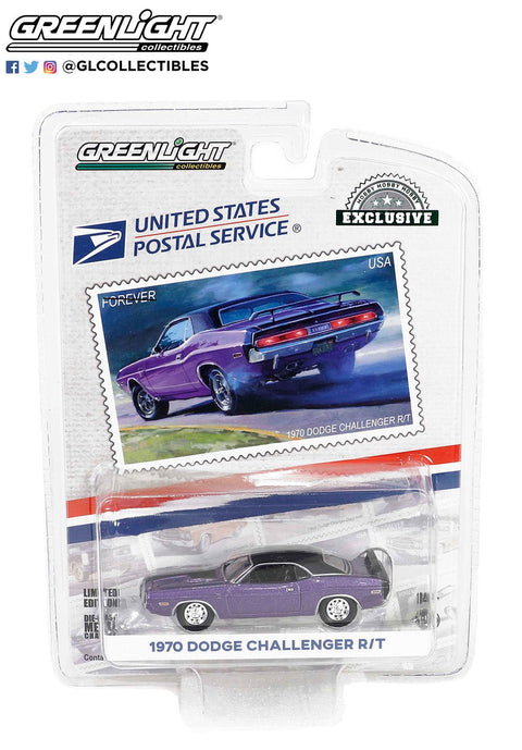 1970 Dodge Challenger R/T United States Postal Service Hobby Exclusive Greenlight Collectibles - Big J's Garage