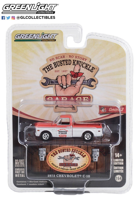 1972 Chevrolet C-10 Shortbed Busted Knuckle Garage Series 2 Greenlight Collectibles - Big J's Garage