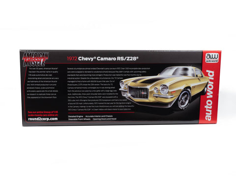 1972 Chevrolet Camaro Z/28 RS Cream Yellow Auto World - Big J's Garage