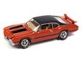 1972 Oldsmobile 442 W30 Flame Orange Poly w/Flat Black Roof, Hood & Side Stripes Johnny Lightning - Big J's Garage