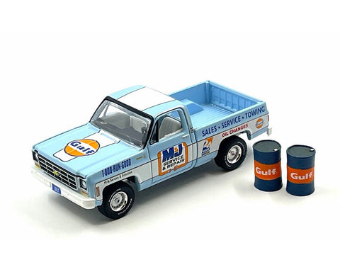 1978 Chevrolet C10 Gulf Oil 2023 New York Toy Fair Limited Edition Auto World Mijo Exclusive - Big J's Garage
