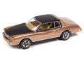1980 Chevrolet Monte Carlo Light Camel Poly w/Gloss Black Roof & Hood Johnny Lightning - Big J's Garage