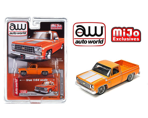 1980 Chevrolet Silverado Auto World Mijo Exclusive Orange/Grey - Big J's Garage
