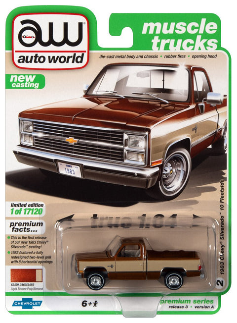 1983 Chevy Silverado 10 Fleetside Light Bronze Poly/Almond Auto World - Big J's Garage