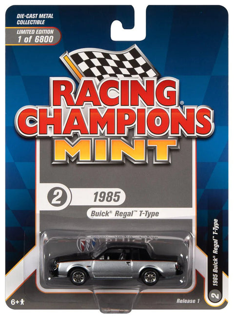 1985 Buick Regal T-Type Black and Silver Racing Champions - Big J's Garage