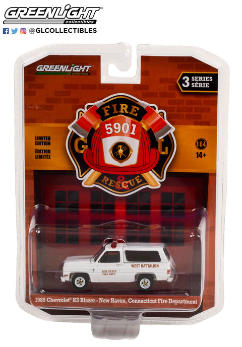 1985 Chevrolet K5 Blazer - New Haven Fire Department, New Haven, Connecticut Fire & Rescue Series 3 Greenlight Collectibles - Big J's Garage