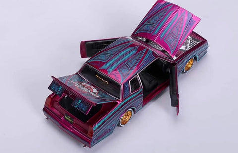 1986 Chevrolet Monte Carlo Lowrider 1:24 Diecast Super Convention Maisto - Big J's Garage
