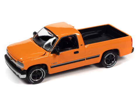 2002 Chevy Silverado Tangier Orange Johnny Lightning - Big J's Garage