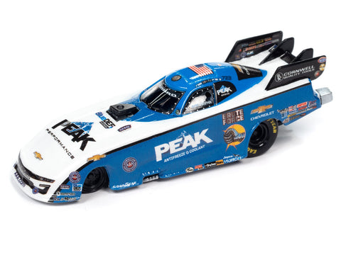 2021 John "Brute" Force Peak Antifreeze Chevrolet Funny Car Blue & White Racing Champions - Big J's Garage