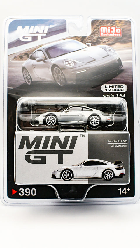 (Chase)Porsche 911 GT3 GT Silver Metallic Mini GT x Mijo Exclusive