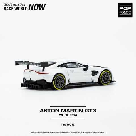 Aston Martin GT3 White Pop Race - Big J's Garage