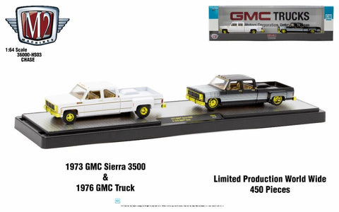 (Chase) 1973 GMC Sierra 3500 & 1976 GMC Truck M2 Machines - Big J's Garage
