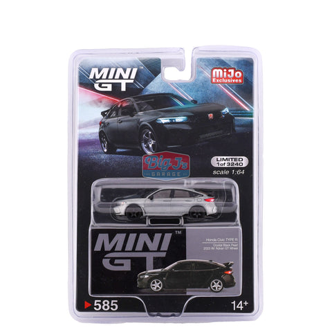 (Chase) Honda Civic Type R with Advan GT Wheels 2023 Black Mini Gt Mijo Exclusive - Big J's Garage