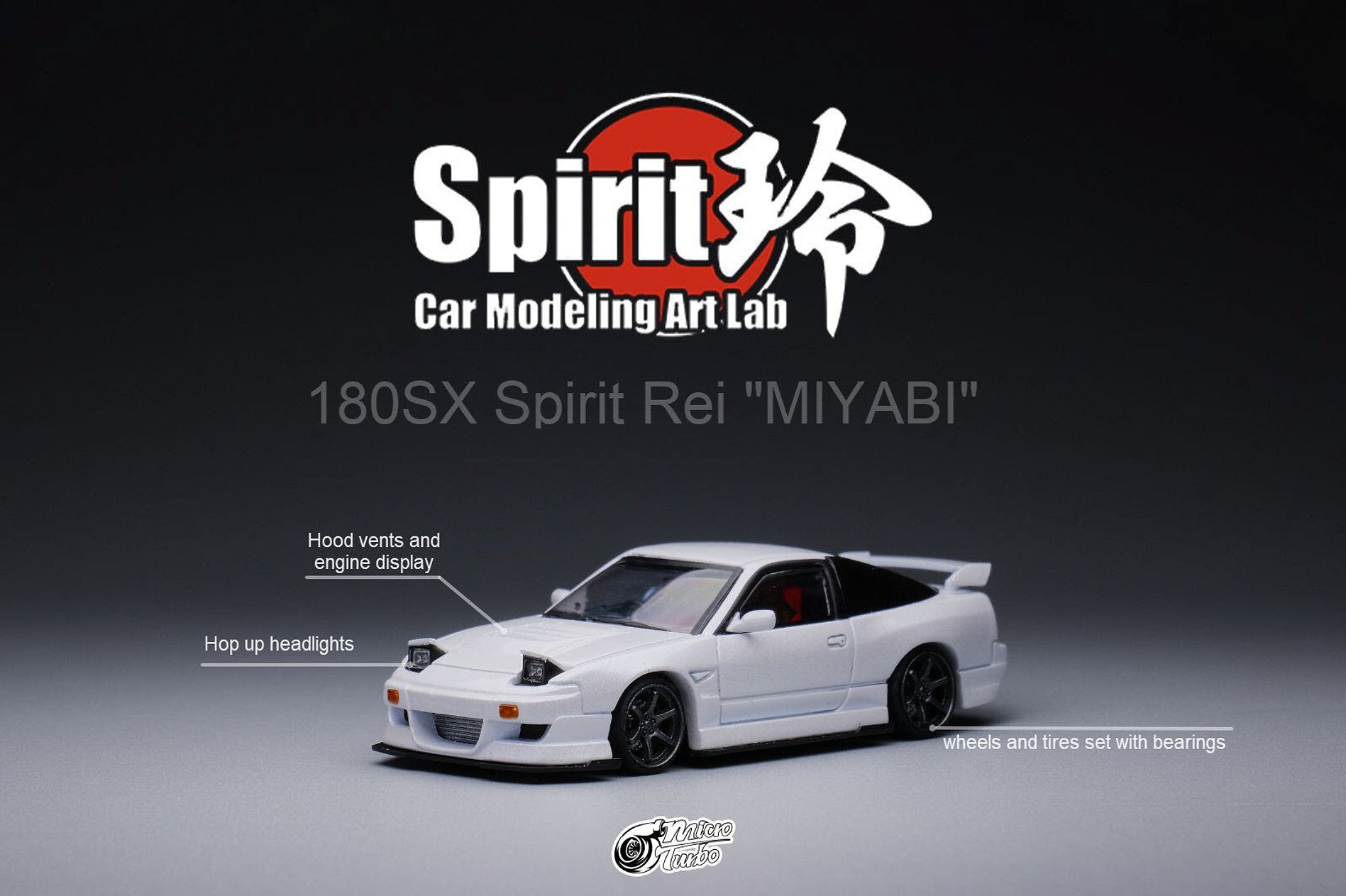 Custom 180SX Spirit Rei 'Miyabi' White Micro Turbo Big J's Garage