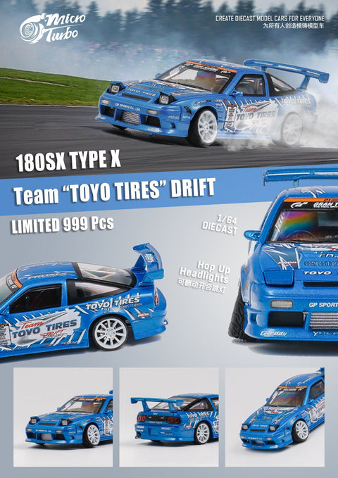 Custom 180SX Toyo Tires Drift Blue Micro Turbo - Big J's Garage