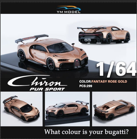 Custom Chiron Pur Sport Fantasy Rose Gold YM Model - Big J's Garage