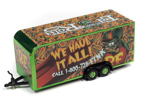 Enclosed Trailer Rat Fink Green/Red We Haul It All Auto World - Big J's Garage