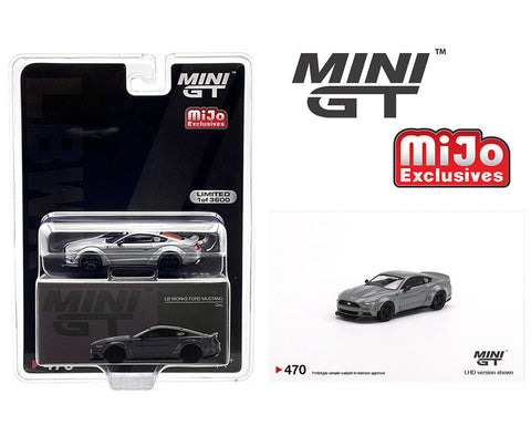 Ford Mustang LB-Works Grey Mini GT Mijo Exclusive - Big J's Garage