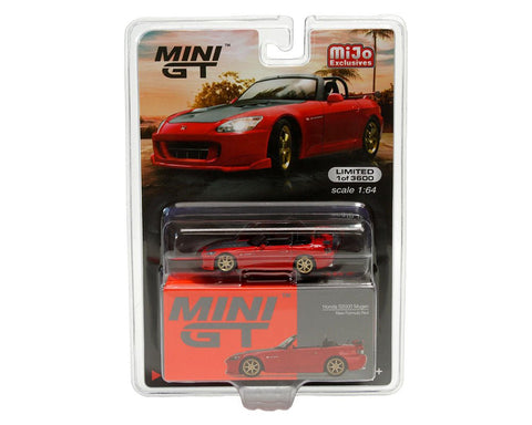 Honda S2000 (AP2) Mugen (New Formula Red) Mini GT Mijo Exclusive - Big J's Garage