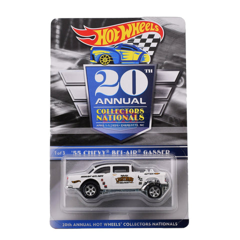 Hot Wheels 20th Annual Collectors Nationals 55 Chevy Bel-Air Gasser (01,252/06500) - Big J's Garage