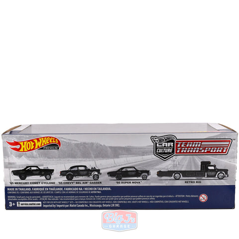 Hot Wheels Premium Car Culture Set Team Transport Black Hole Gasser Set - Big J's Garage