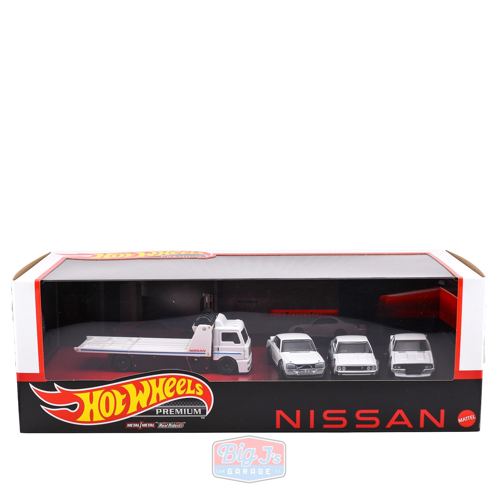 White Nissan factory GTR Hotwheels Set