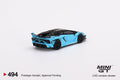 Lamborghini Aventador GT EVO Baby Blue Mini GT Mijo Exclusive - Big J's Garage