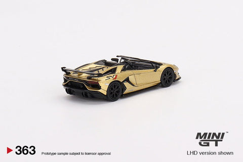 Lamborghini Aventador SVJ Roadster Oro Elios Mini GT Mijo Exclusive - Big J's Garage