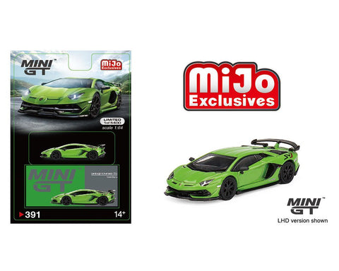 Lamborghini Aventador SVJ Verde Mantis Mini GT Mijo Exclusive - Big J's Garage